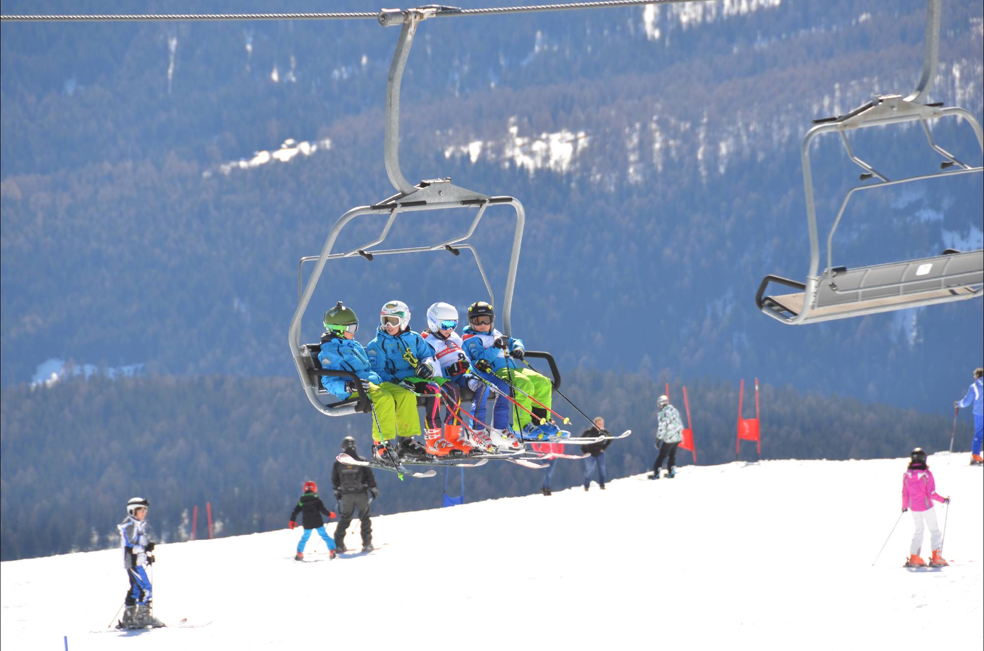 skiing